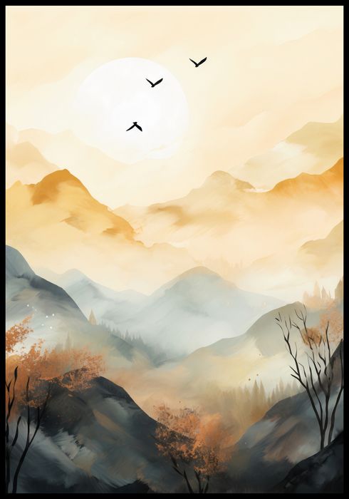 Plakat 68x98cm Zorza Świtania