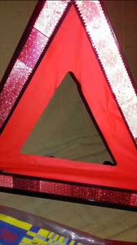 Triangulo e colete reflector/ conjunto de emergência