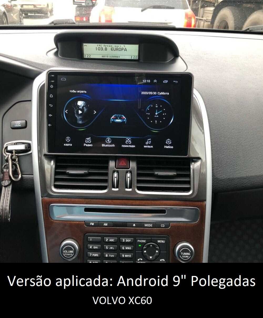 (NOVO) Rádio 2DIN 9" • VOLVO S60 / V60 / XC60 • Android [4+32GB] GPS