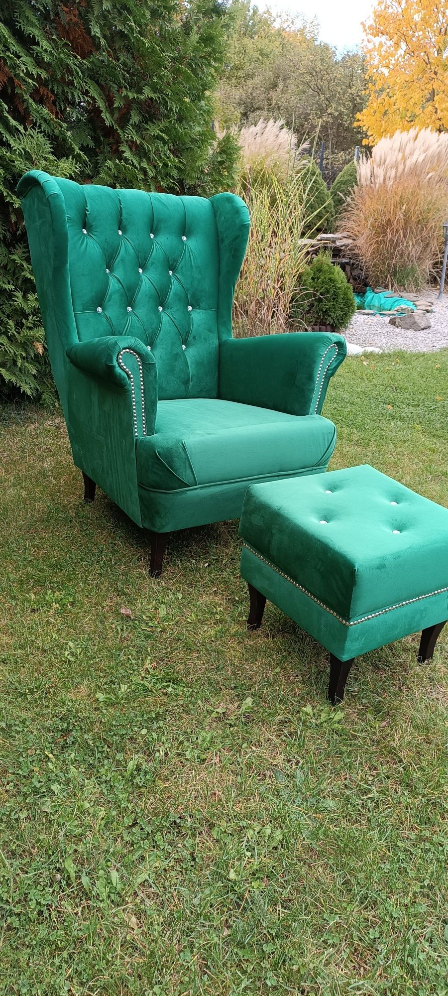 Fotel Uszak, producent, Chesterfield, królewski, fotel ludwik