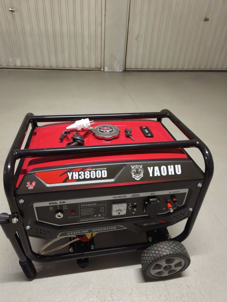 Gerador a gasolina monofásico 3000watts arranque eléctrico