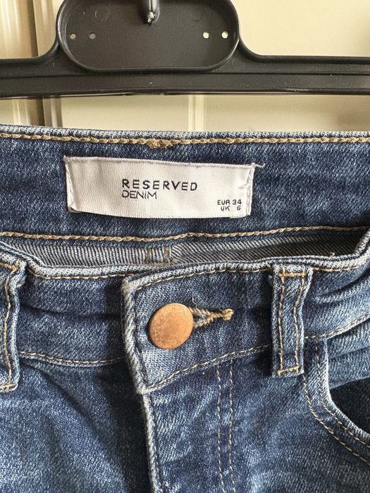 Jeansy wysoki stan flare rozm. 34