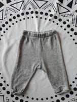 Spodnie legginsy szare w srebrne gwiazdki 74 Zara