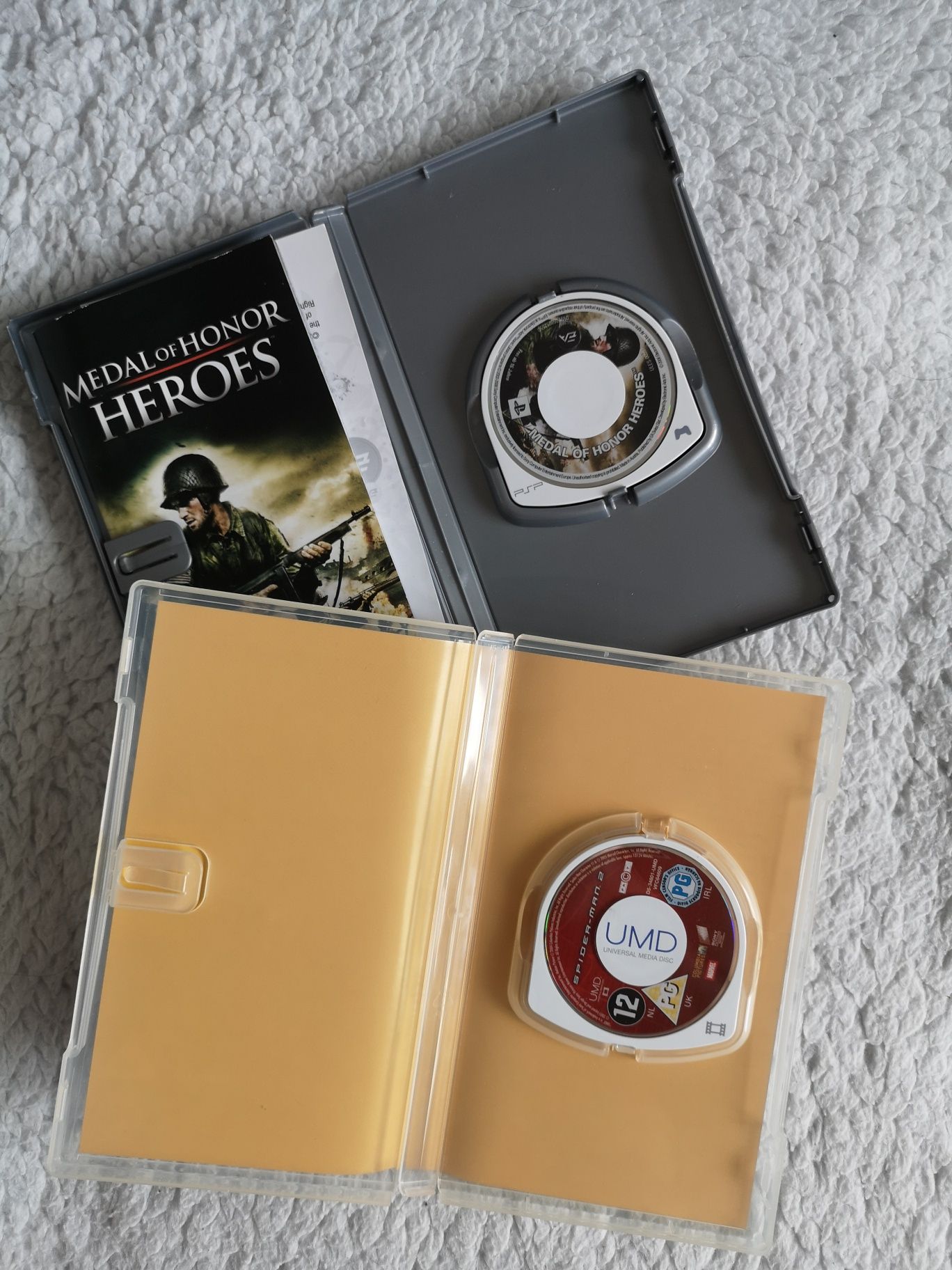 PSP playstation pakiet medal of honor heroes plus spiderman 2 film