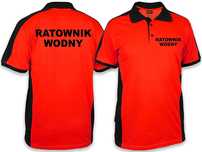 Koszulka Polo RATOWNIK WODNY męska FLUO (XS)