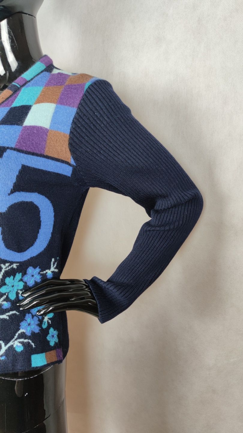 Kenzo Jeans vintage kardigan z kwiatowym nadrukiem