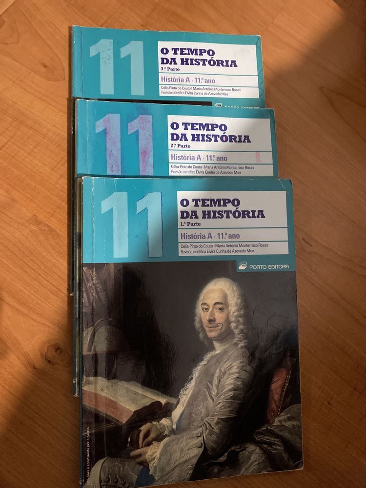 Livro escolar de história A 11°ano 1.ª/2.ª/3.ª parte