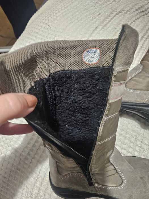 Piękne buty kozaki geox 34 gotatex ocieplane skóra