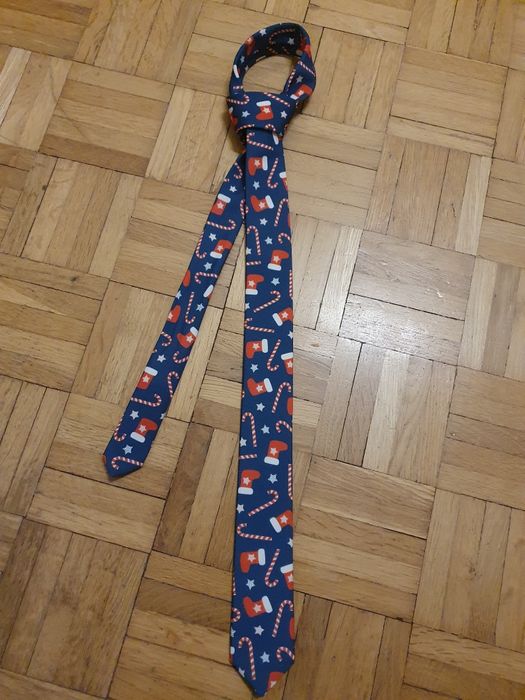 Krawat Boże Narodzenie świąteczny
