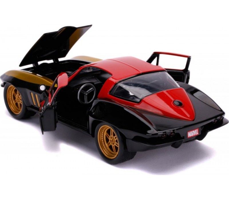Машина Jada Марвел Мстители Chevrolet Corvette (1966) + фигурка