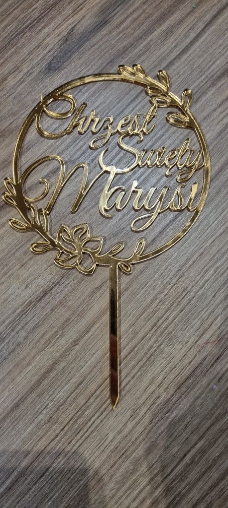 Toper na tort Chrzest Święty Marysi