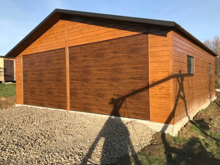 Garaż Blaszany GRAFIT Dwuspadowy | MAGAZYN | Hala |Profil  – Maj-Blach