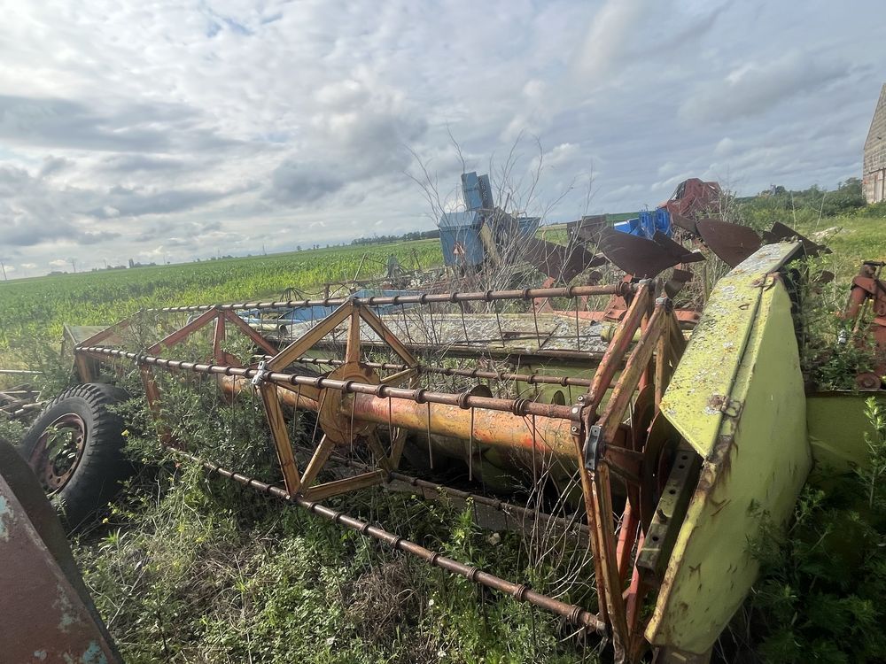Kombajn zbożowy Class Dominator 80 z przystawką do kukurydzy