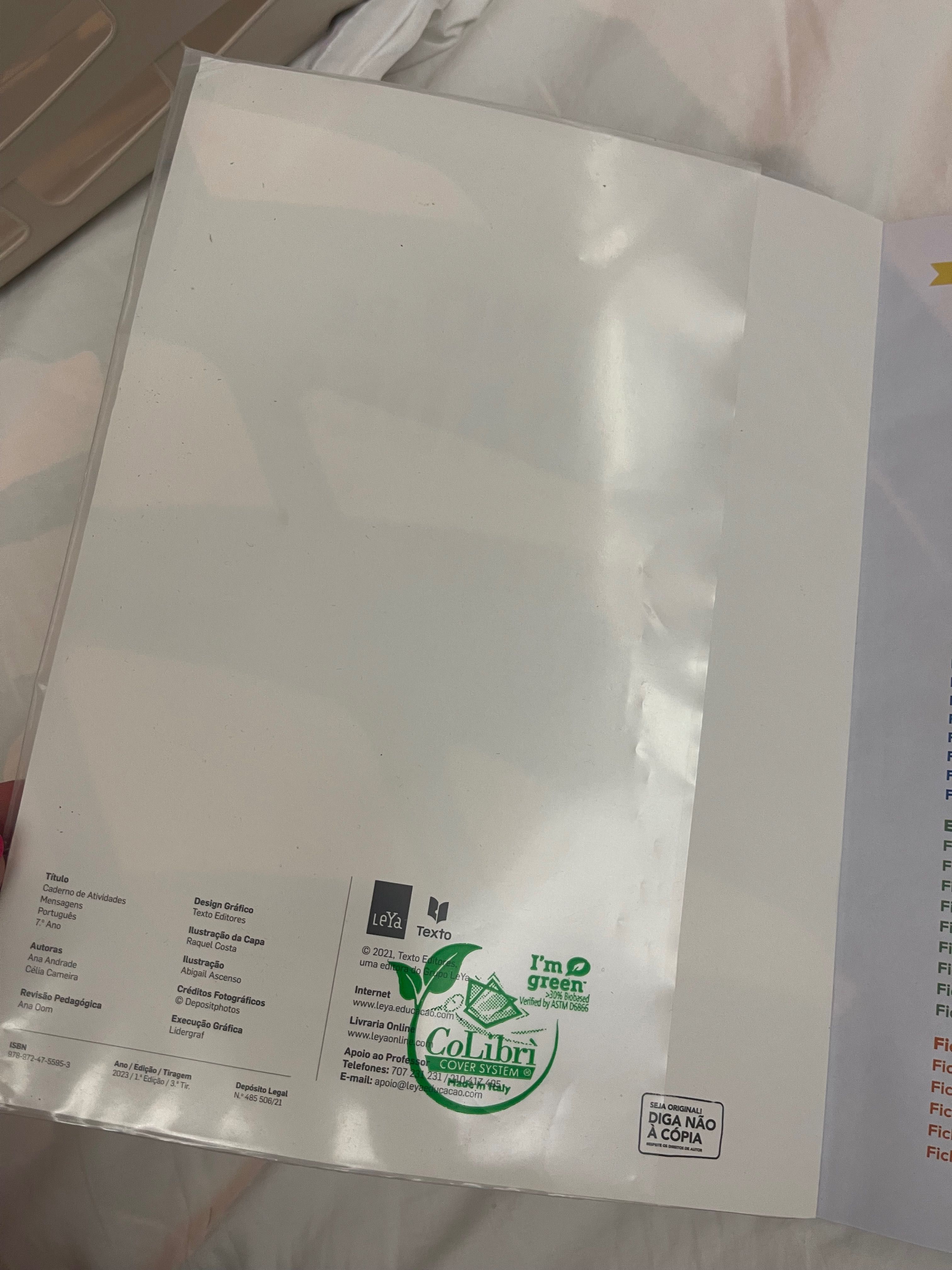 Caderno atividades Português 7.º ano