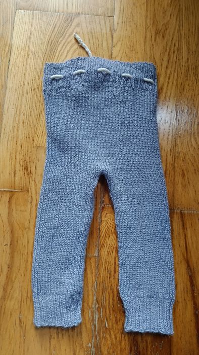 Getry wełniane z alpaki ręcznie robione na drutach rozmiar 86 92