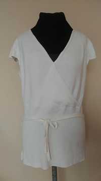 Biały sweterek z krótkim rękawem - Dunnes Stores S 36