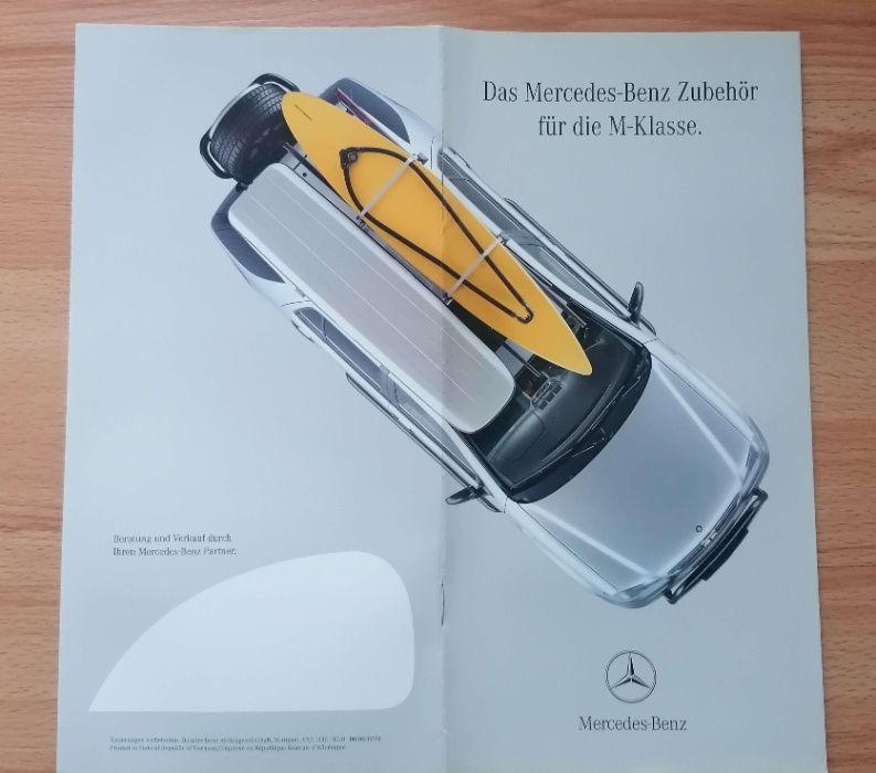 Prospekt Mercedes ML W163-dodatki i akcesoria.