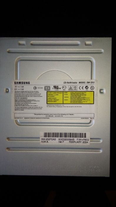 Leitor/gravador de CD SAMSUNG