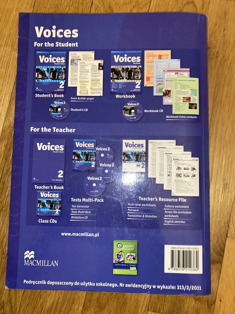 Voices 2 Student’s Book Macmillan Katherine Bilsborough