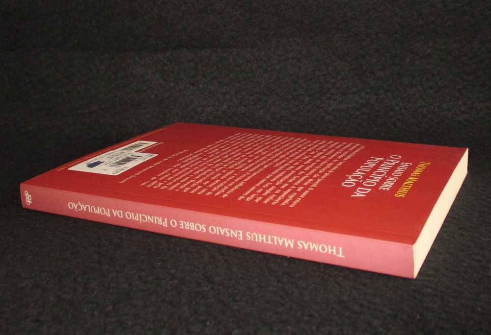 Livro Ensaio Sobre o Princípio da População Thomas Robert Malthus