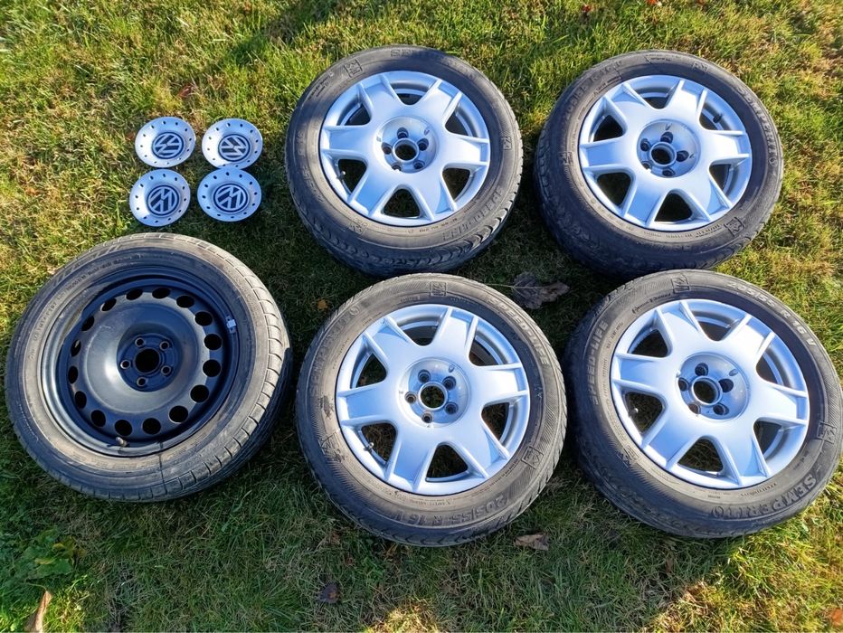 Felgi z oponami oryginal vw 5x100 205/55R16