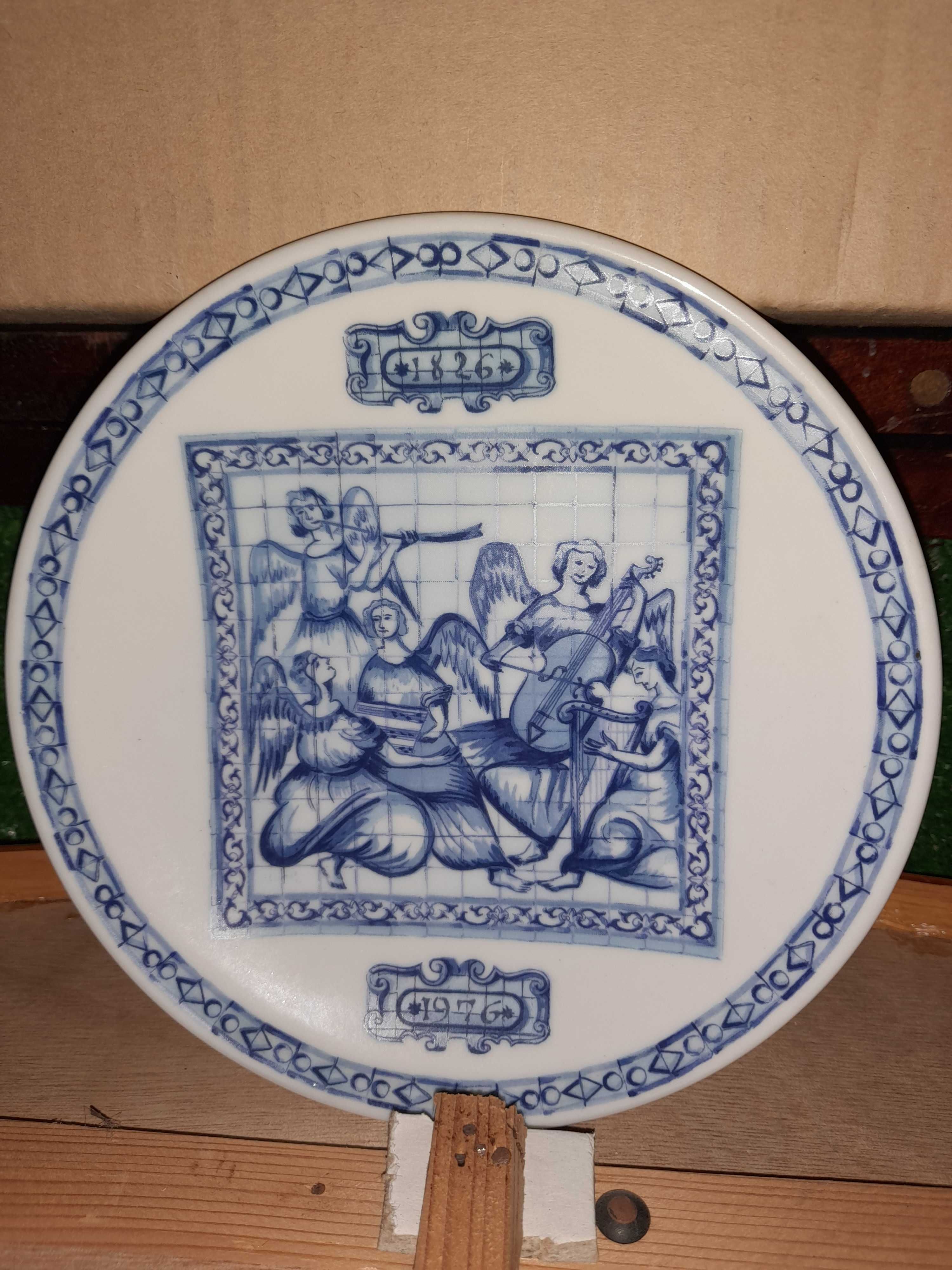 Prato comemorativo dos 150 ª da banda da fábrica Vista A. 1826/1976