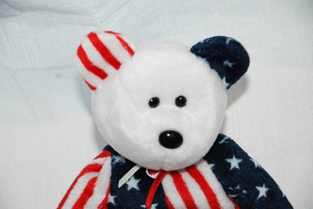 Винтаж 1999 коллекционный  мишка медведь игрушка  tu spangle bear