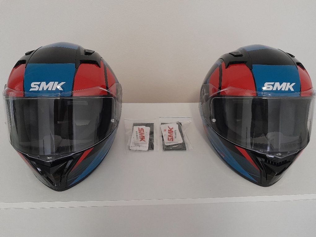 Capacete SMK Helmets - 2 UNIDADES
