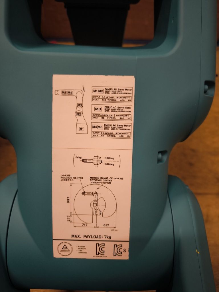 Fanuc LR Mate 200iD/7H - uwaga -niekompletny 100%sprawny