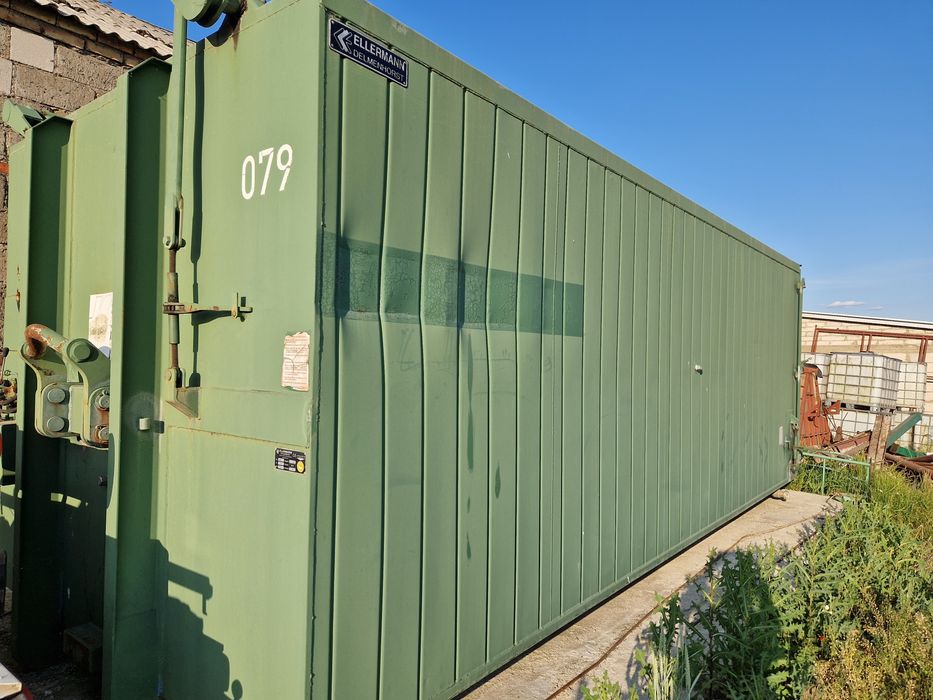 Kontener hakowy hakowiec  zbiornik na gnojowicę, poferment cysterna