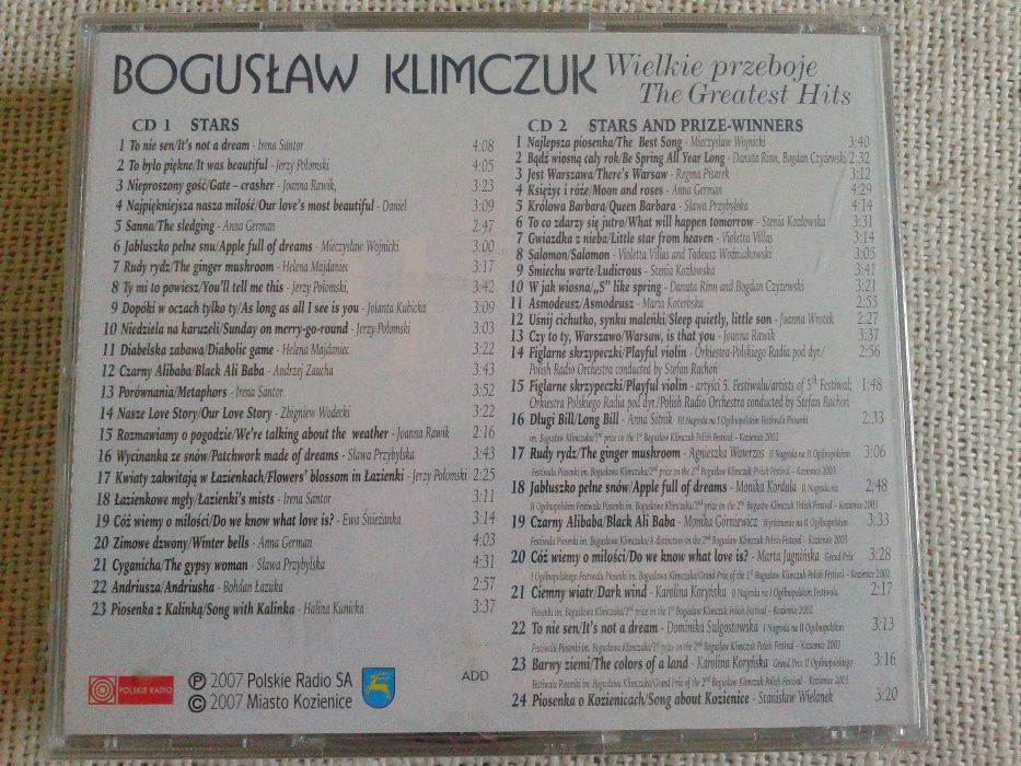 Wielkie przeboje - Bogusław Klimczuk 2CD