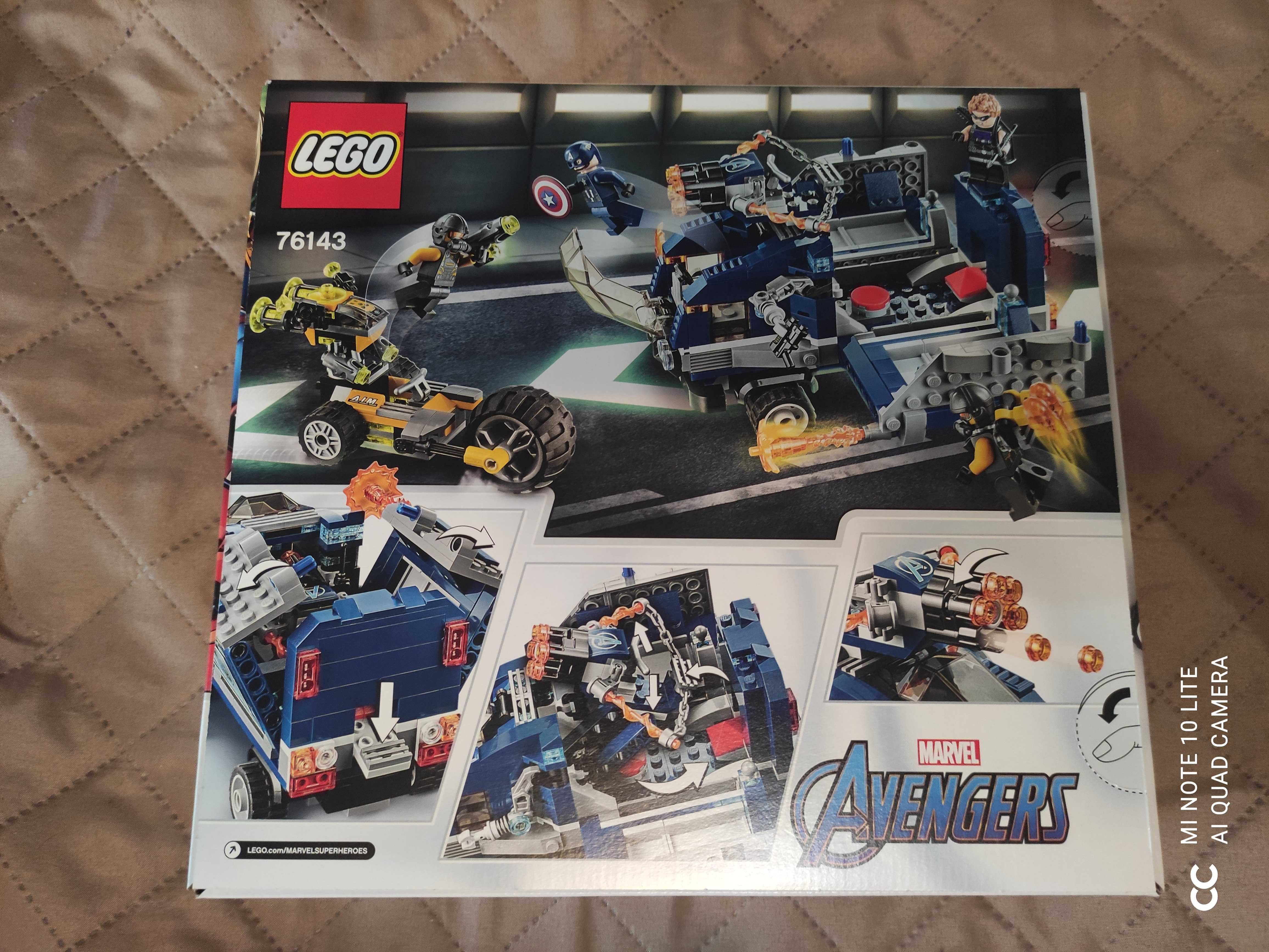 Klocki LEGO Marvel Super Heroes 76143 - Avengers: Zatrzymanie ciężarów