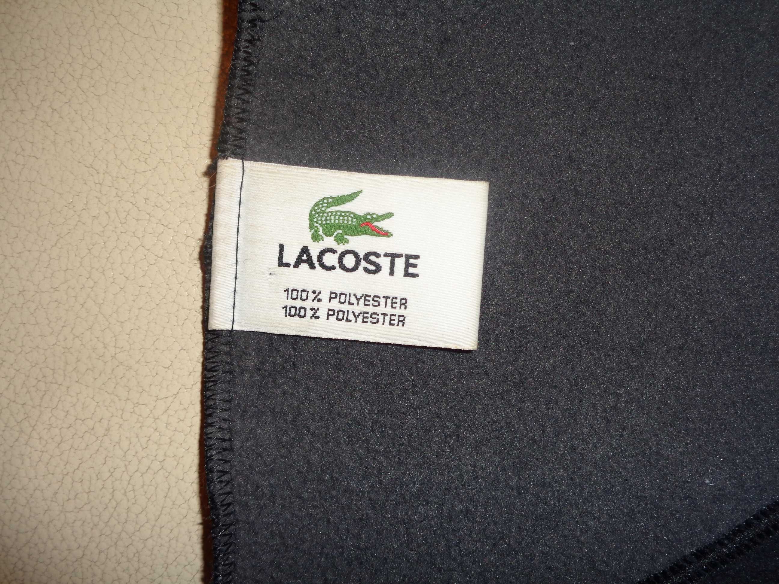 LACOSTE 100% oryginalny ciepły szary szal / szalik OKAZJA idealny stan