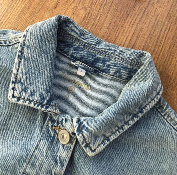 Kurtka jeansowa C&A z naszywką Picasso oversize S/M 36/38