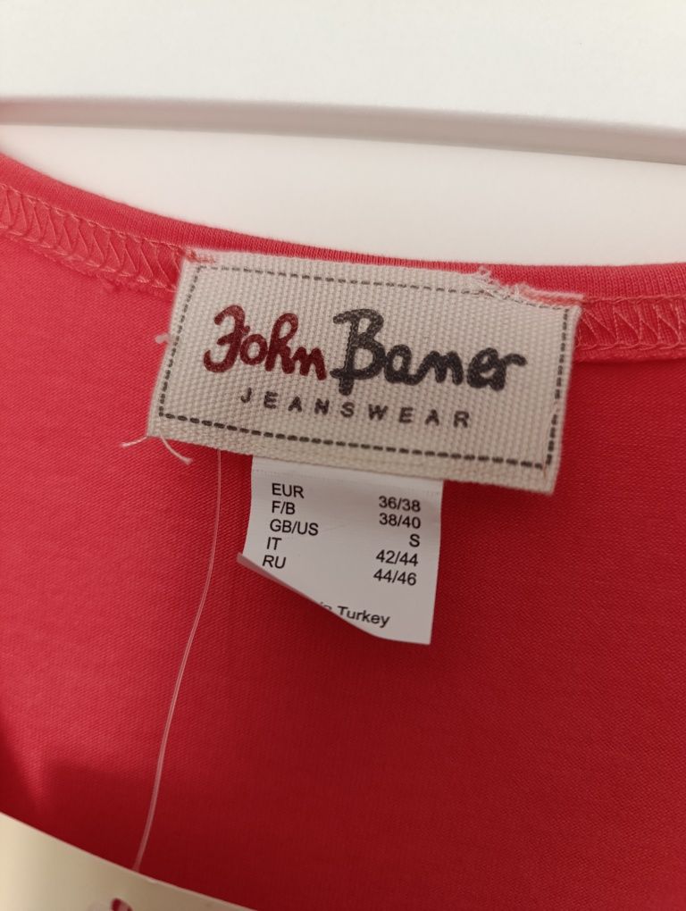 Sukienka damska, letnia, różowa, kobieca, 36, 38, S, M, John Baner
