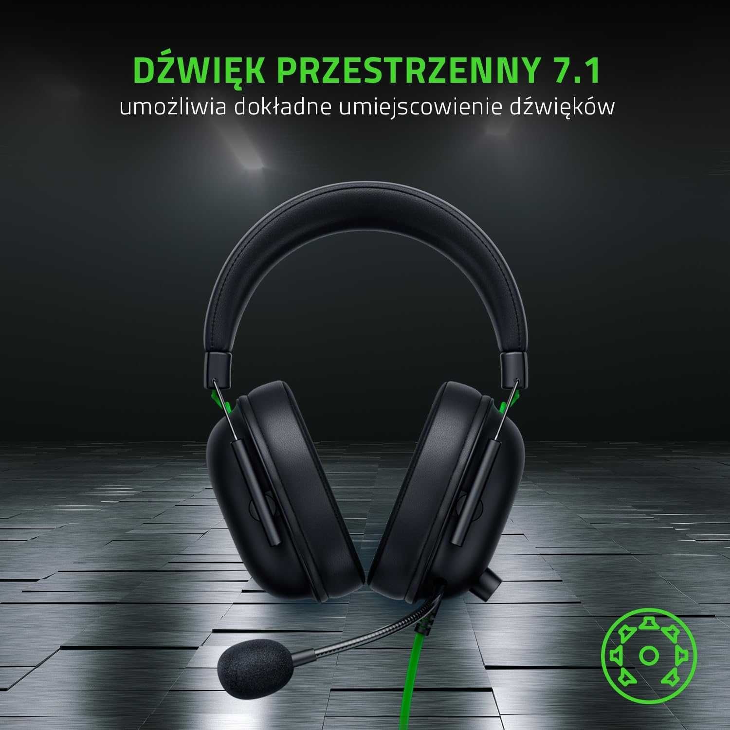 Razer Blackshark V2 X Słuchawki Gamingowe Premium NOWE POWYSTAWOWE