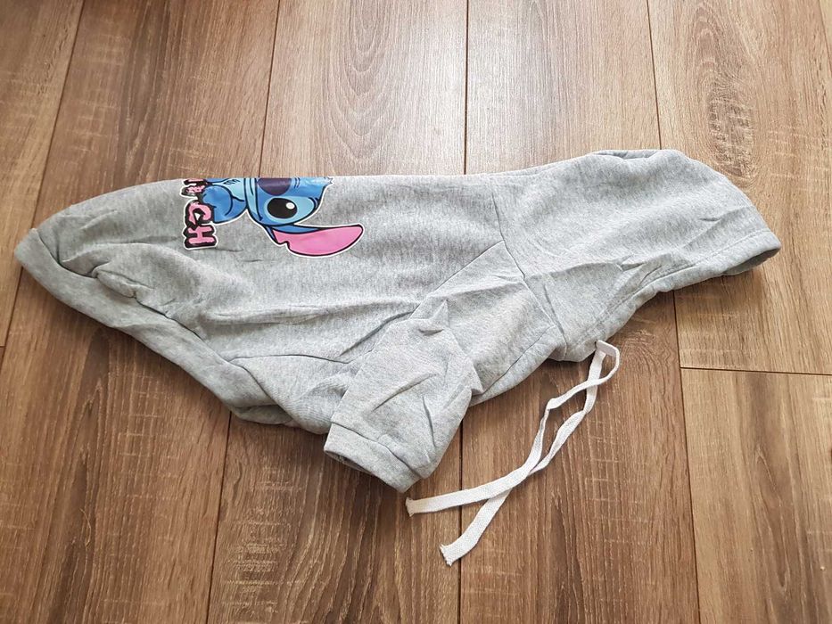 Szara bluza z kapturem dla psa Lilo i Stitch Disney XL ubranko