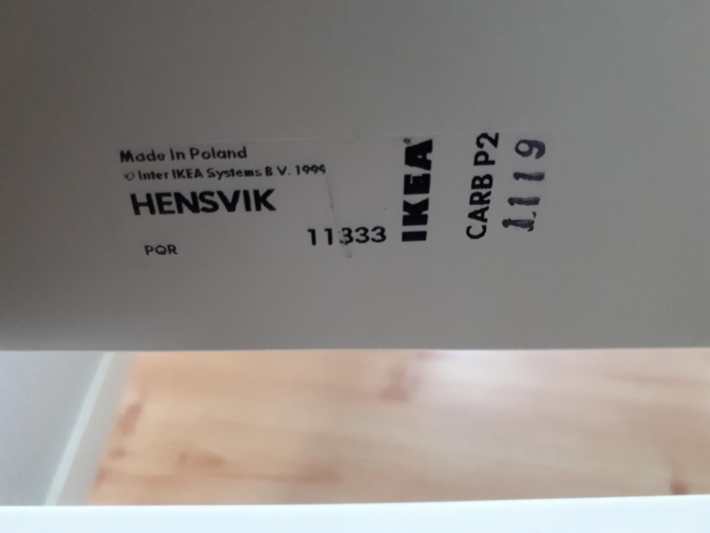 Łóżko Ikea Hensvik białe z materacem