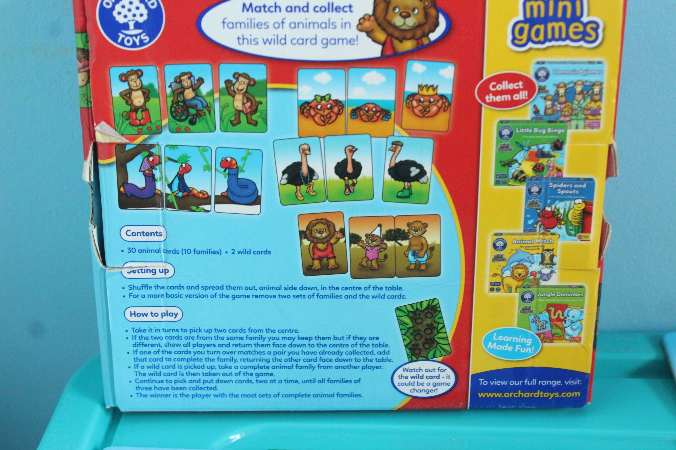 Orchard Toys Dinosaur Dominoes. Настольная игра Animal families