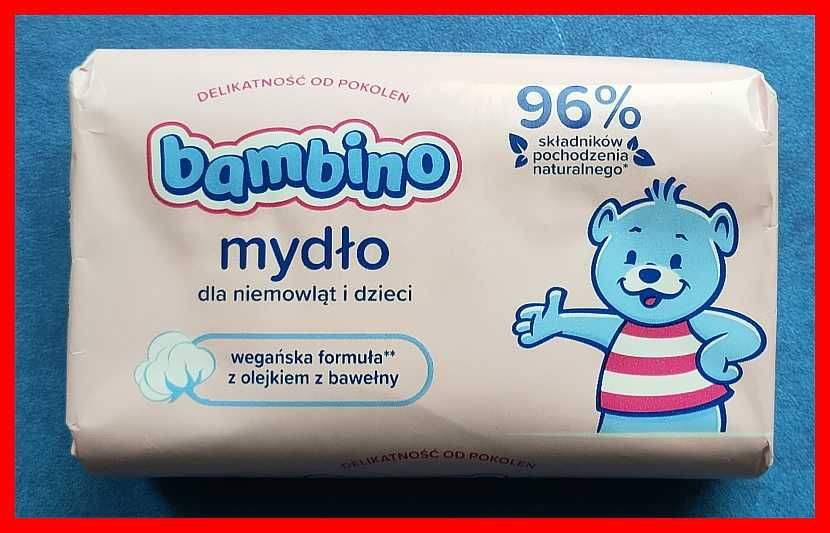 Mydło Bambino dla niemowląt i dzieci - 90g - wegańska formuła