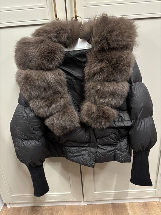Kurtka puchowa z lisem