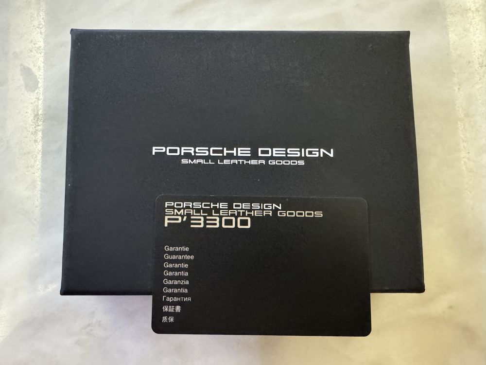 Carteira Porsche Design P3300 pele - COMO NOVA