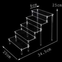 Stojak akrylowy regał w kształcie drabiny na zabawki, perfumy...