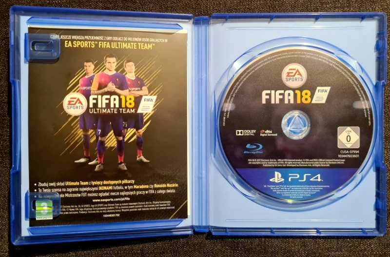 Gra FIFA 18 gra na PS4/PS5