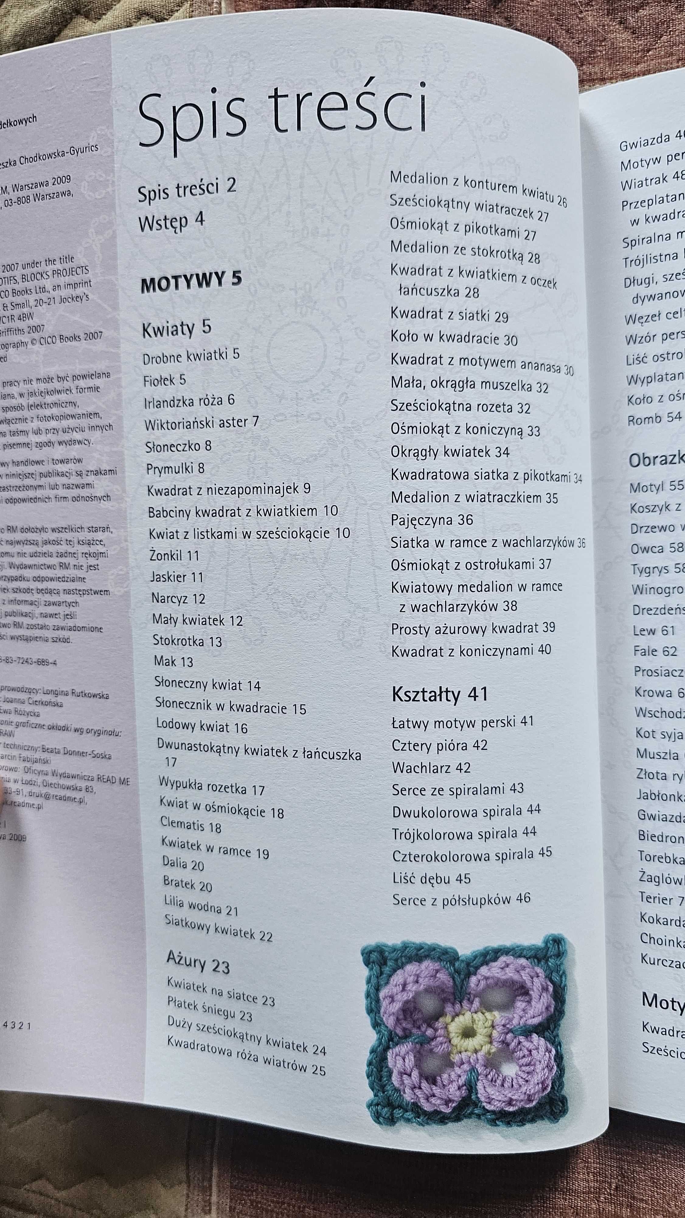 AT 126 motywów szydełkowych Melody Griffiths SPIS treści