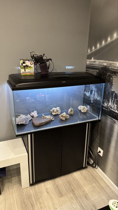 Akwarium 180L kompletne z osprzętem i szafką