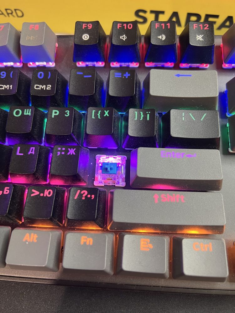 Механічна клавіатура HATOR Starfall Rainbow Origin Blue (HTK-609-BGB)