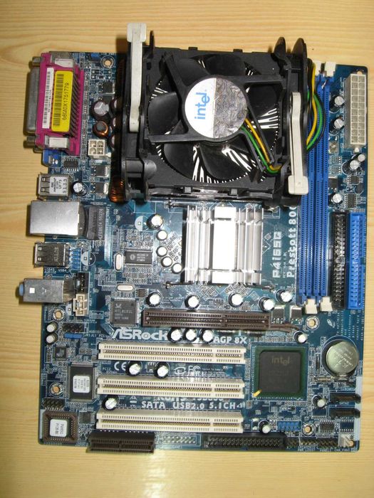 Проц Intel Pentium4  2.80GHZ, сокет 478 (с материнкой ASRock P4i65G )