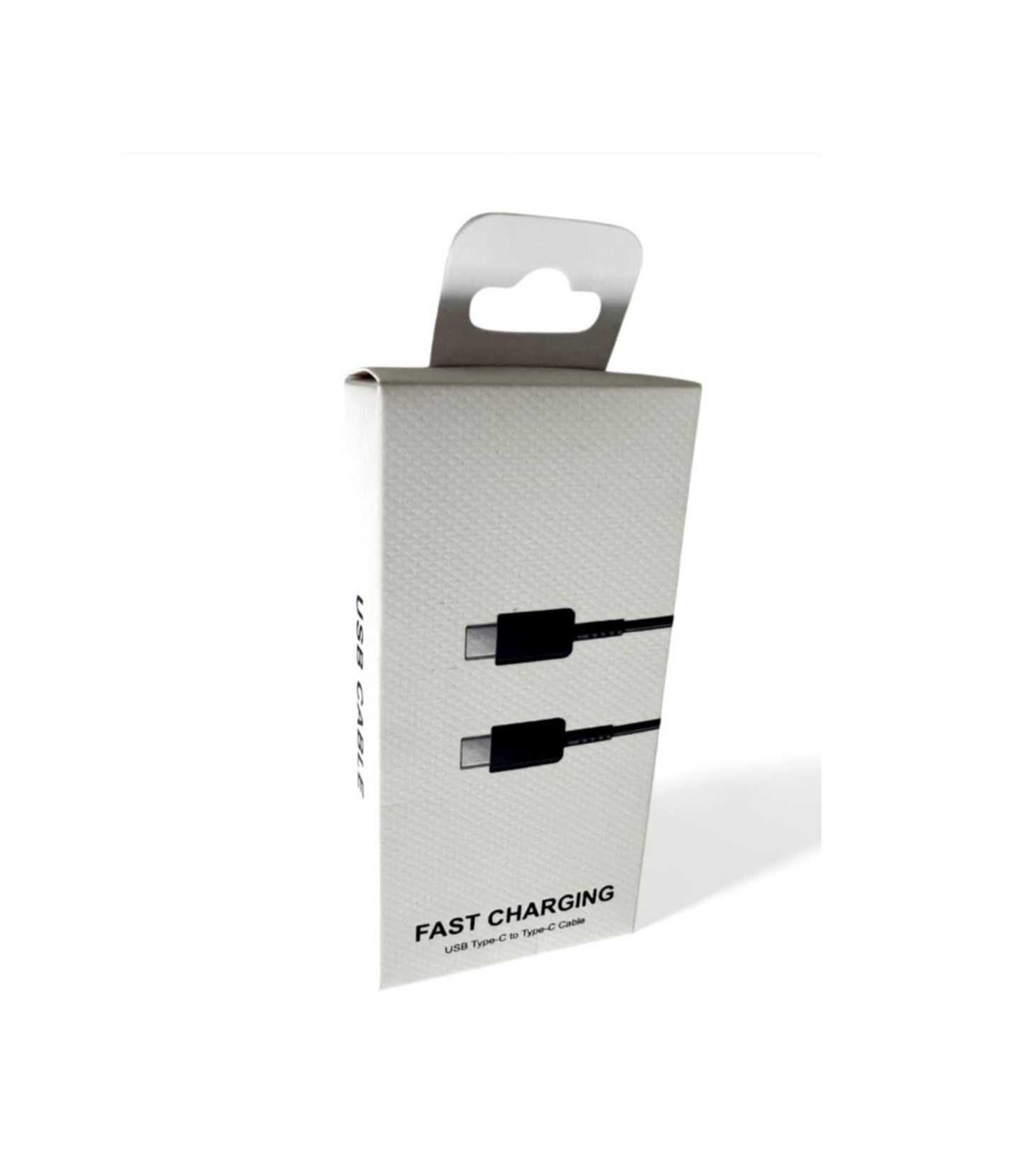 Przewód USB-C do USB-C 1m | Fast Charging 3A | Czarny