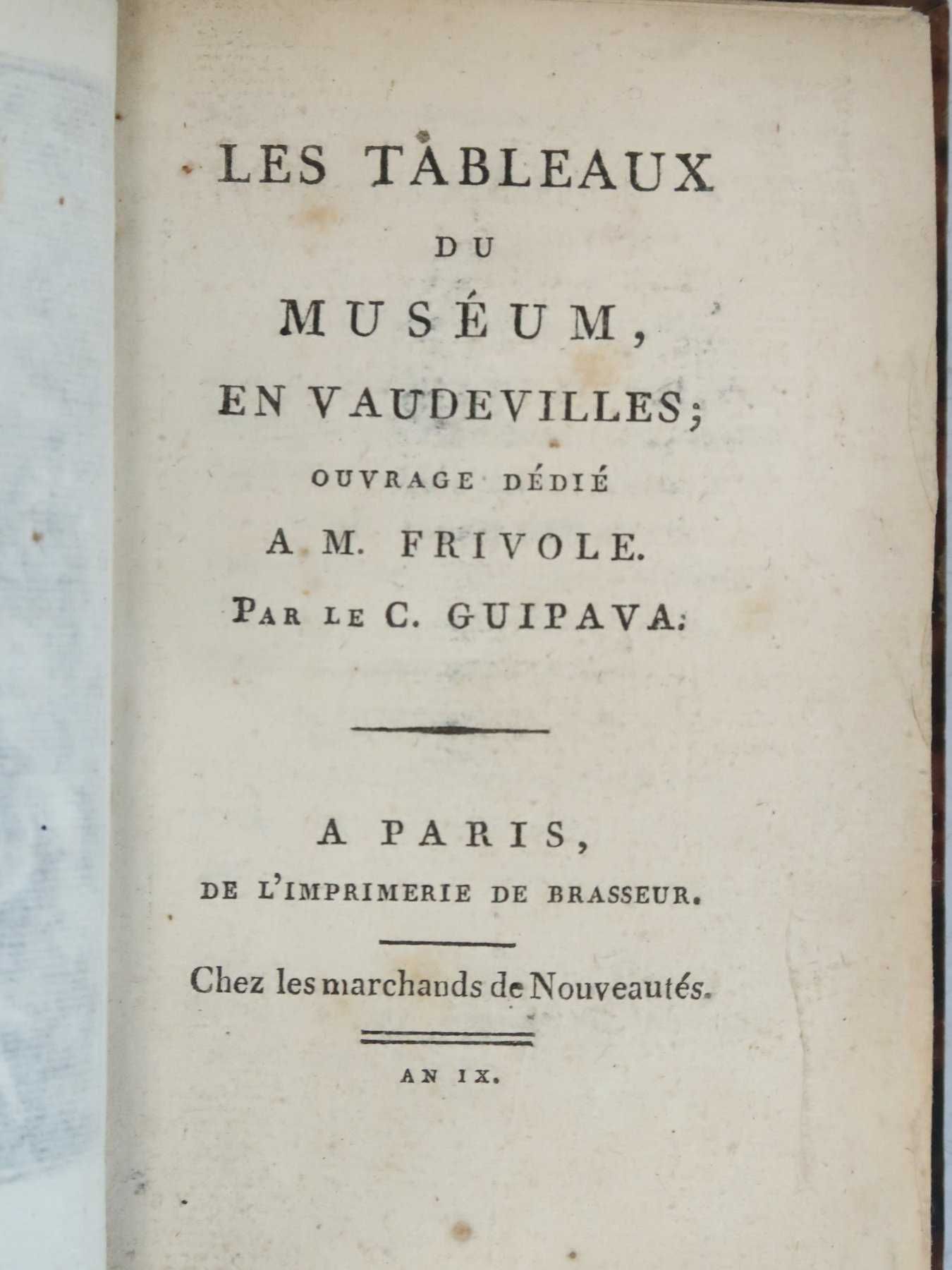 1.ª Edição de duas obras com canções francesas raras. 1800 e 1801.